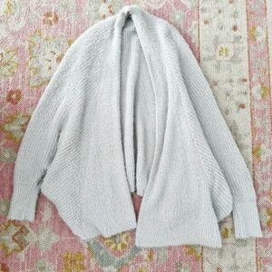 fuzzy oversized cardigan
